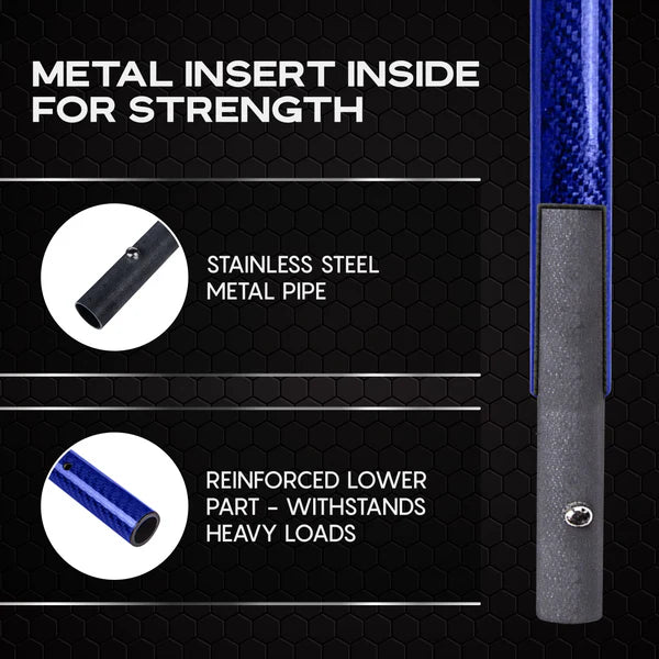 CKG Carbon Fibre Travel Handle Blue