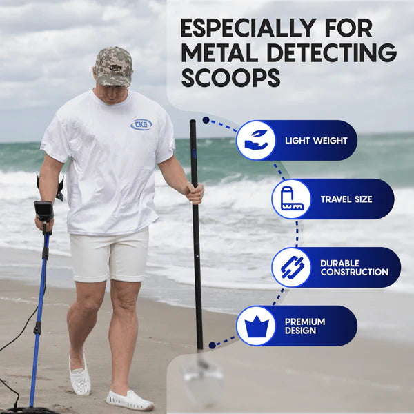 CKG Carbon Fibre Travel Handle Blue