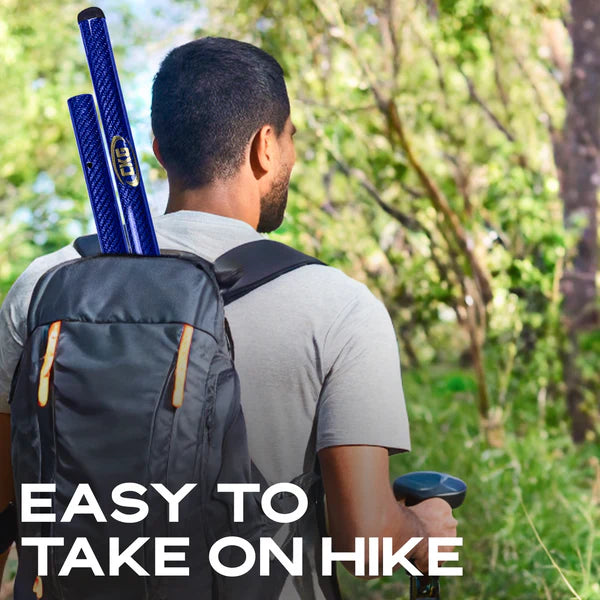 CKG Carbon Fibre Travel Handle Blue