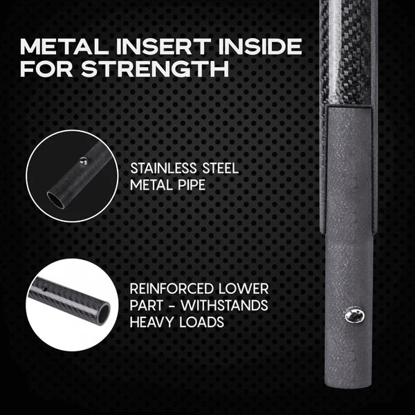 CKG Carbon Fibre Travel Handle Black